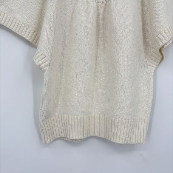 Anthropologie Butterfly Sleeve Sweater in Cream, Size Small, Italy - Picture 9 of 12